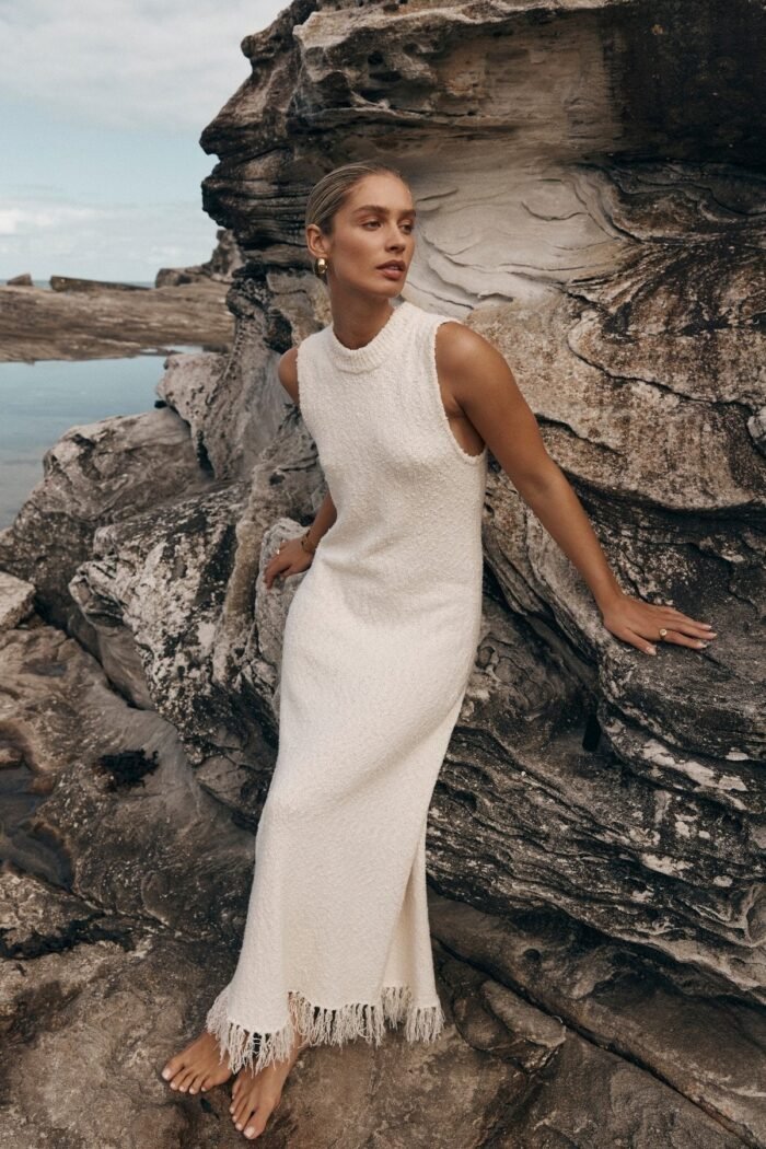 Cornelia Tassel Knit Maxi Tank Dress - Image 2