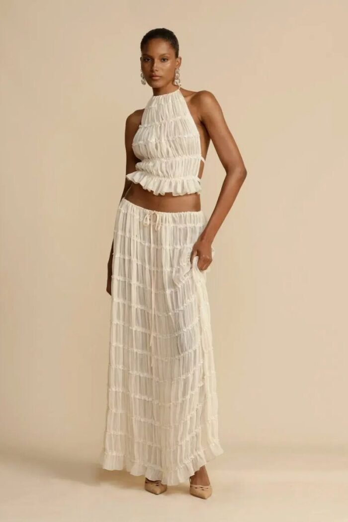Rosalie Backless Pleated Set - Image 3